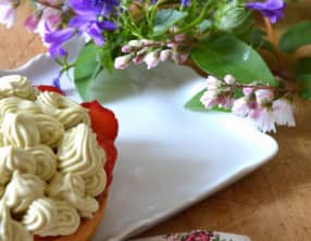 Tartelettes aux fraises et Crème pistache mascarpone