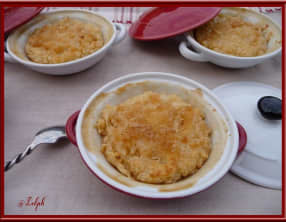 Riz au lait vanillé caramélisé à la noix de coco