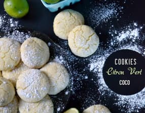 Cookies coco et citron vert