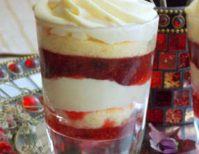 le Trifle de fraises en verrine