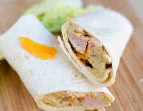 Wrap au guacamole à la mangue