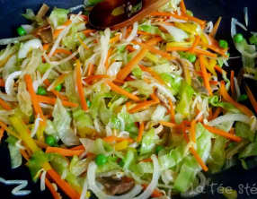 Ramen sautées aux petits légumes