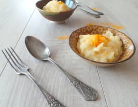 Purée de manioc au curcuma