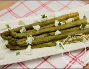 Méli-mélo d’asperges et chèvre frais
