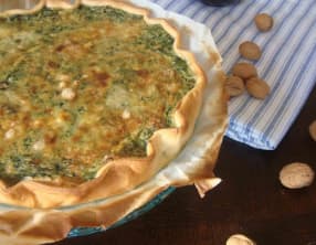 Tarte épinards et Saint Marcellin