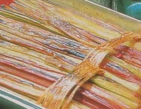 Gratin de rhubarbe au sucre vergeoise