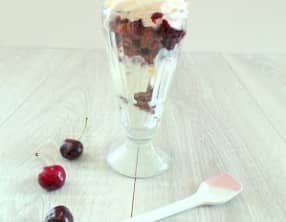 Crème glacée façon forêt noire