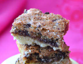 Carrés à la noix de coco, noix de pécan et chocolat