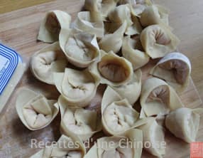 Won ton aux châtaignes d'eau