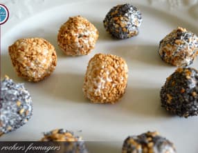 Rocher fromager au cœur de pistache