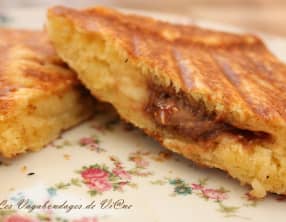 Croques brioche - banane - toblerone