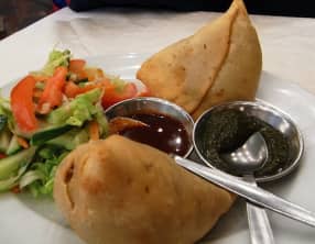 Samoussa au poulet, épices indiennes