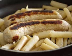 Boudin blanc au foie gras maison