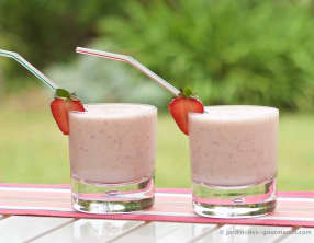 Smoothie fraises banane