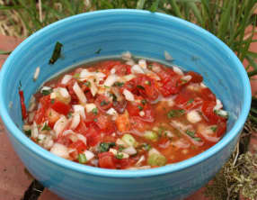 Salsa "pico de gallo" à la téquila