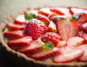 Tarte aux fraises tyrolienne