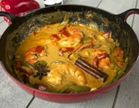 Curry de gambas
