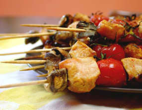 Brochettes de poulet Miel et Paprika