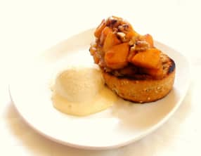 Bruschetta façon tarte tatin