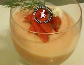 Panna cotta de chou-fleur au saumon fumé