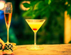 Punch au champagne, Kirsch et à l'ananas