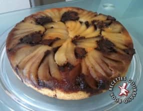 Gâteau renversé poire-chocolat