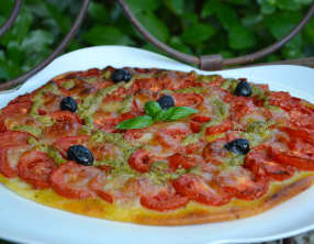 Pizza tomates - mozza