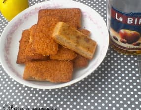 Financiers noisette, et pommes caramélisées au Birlou.