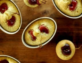 Financiers pistache et cerises