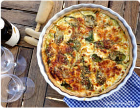 Tarte aux courgettes et à la feta