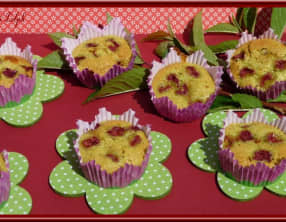 Moelleux à la cerise et pistache