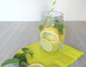 Eau désaltérante aux deux citrons