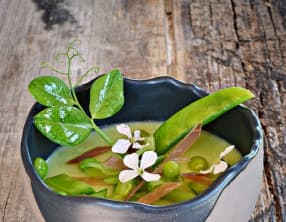 Crémeux de pois mange-tout