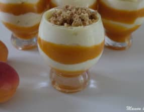 Tiramisu « Némo »  aux abricots et au citron vert