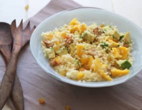 Taboulé mangue, avocat et dinde