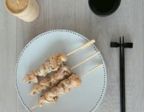 Brochettes de poulet façon terriyaki