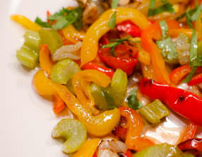 Légumes grillés en salade