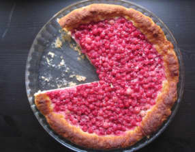 Tarte briochée aux groseilles