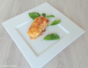 Escalopes de veau roulées à la mozzarella panées au parmesan