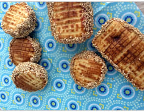 Carrés aux graines de sésame