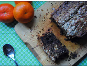 Cake au chocolat, clémentine et noix de cajou