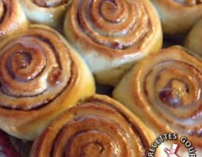 Brioches roulées à la cannelle