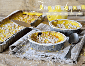 Torta limone ou tarte au citron et pignons de pin