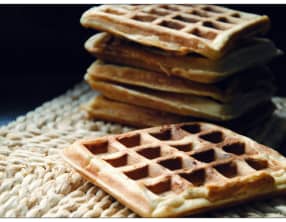 Gaufres aux trois parfums vanille, gingembre et cannelle