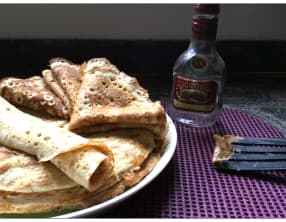Crêpes à la bière et au rhum