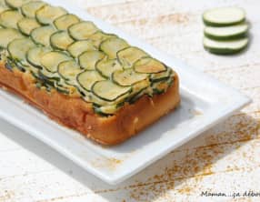 Cake aux courgettes façon tarte tatin