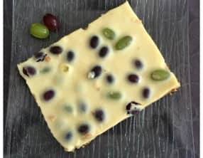 Tarte biscuitée et crémeuse aux raisins frais