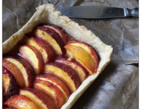Tarte aux nectarines et à la cannelle