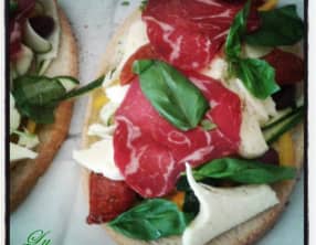 les bruschettas très basilic