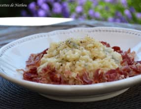 Risotto au gorgonzola et à la pancetta
